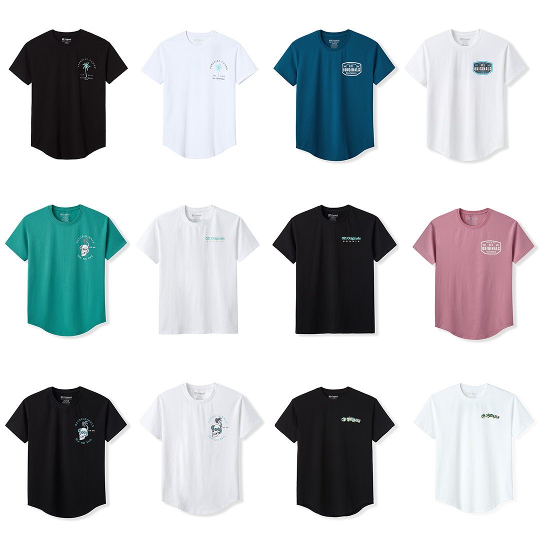 LOGO COLLECTION DROP-CUT T-SHIRT - DELUXE BUNDLE