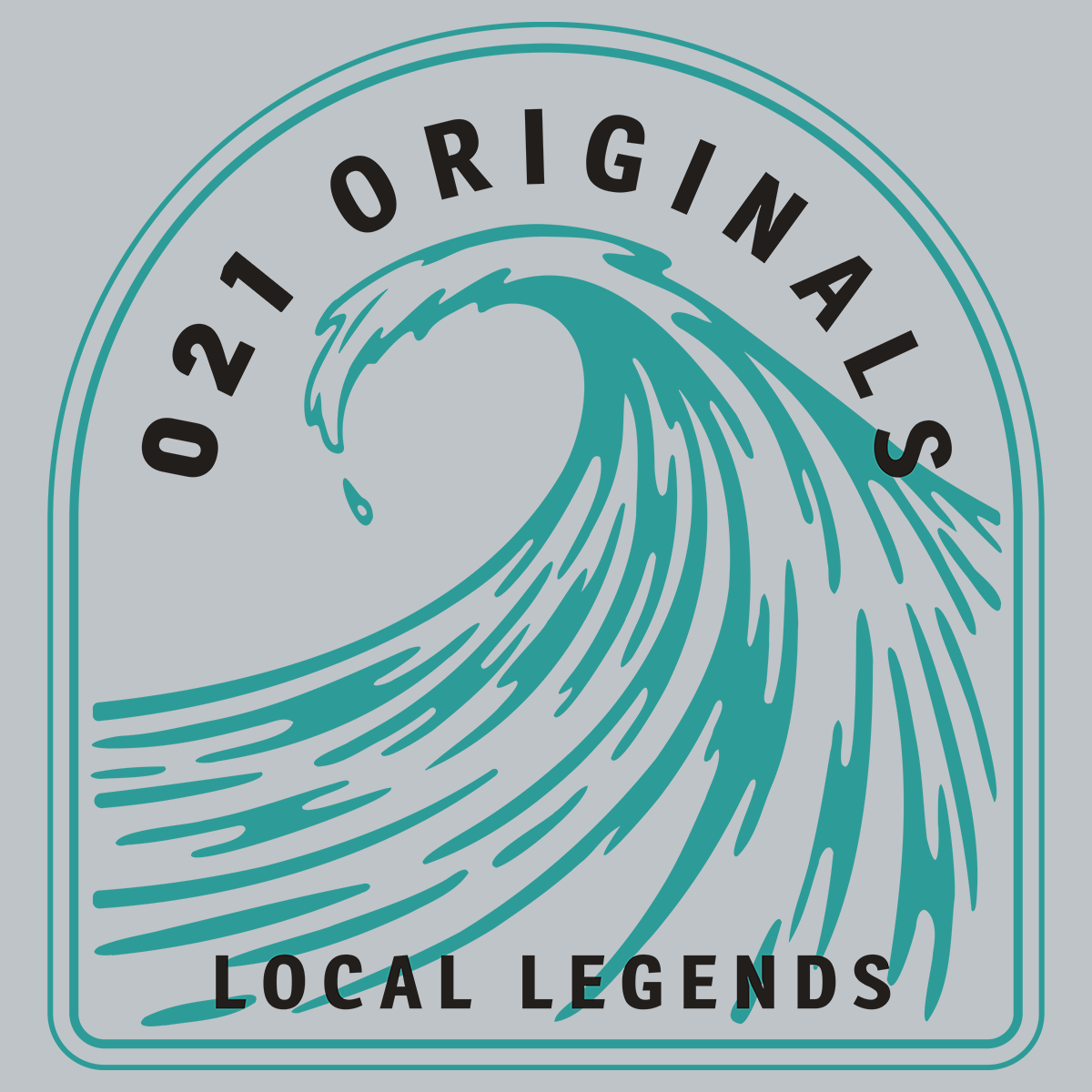 HIGH TIDE DROP-CUT T-SHIRT - HEATHER GREY