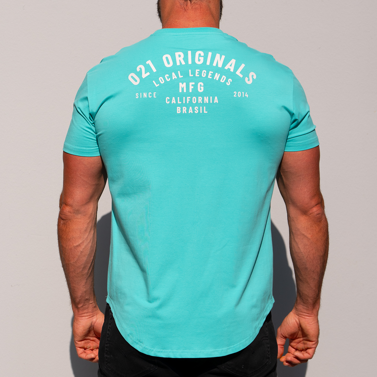 MFG DROP-CUT T-SHIRT - TEAL