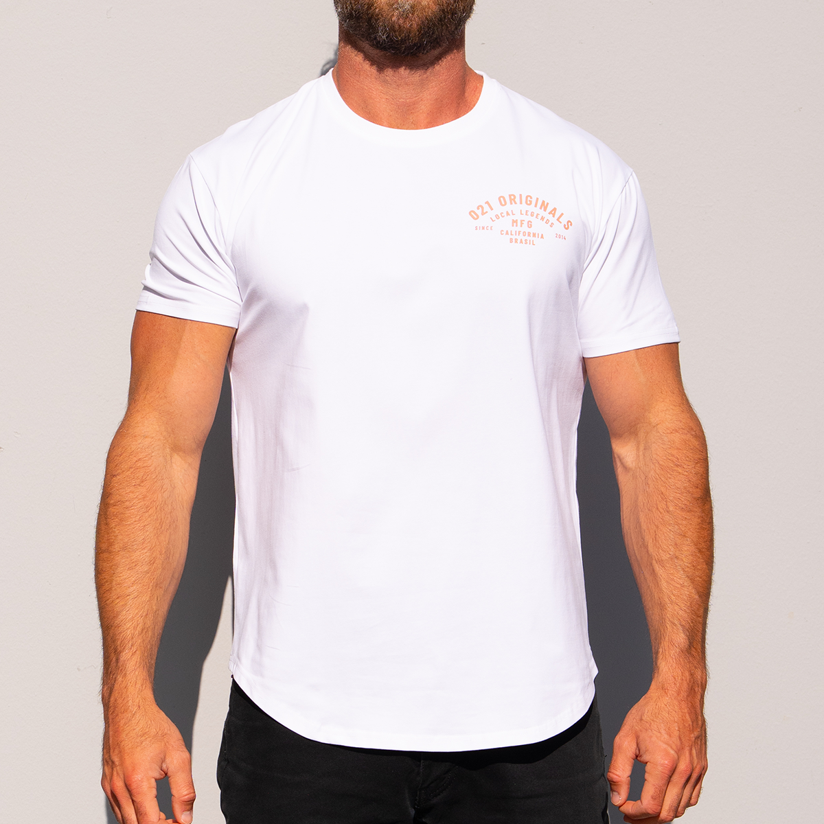 MFG DROP-CUT T-SHIRT - WHITE