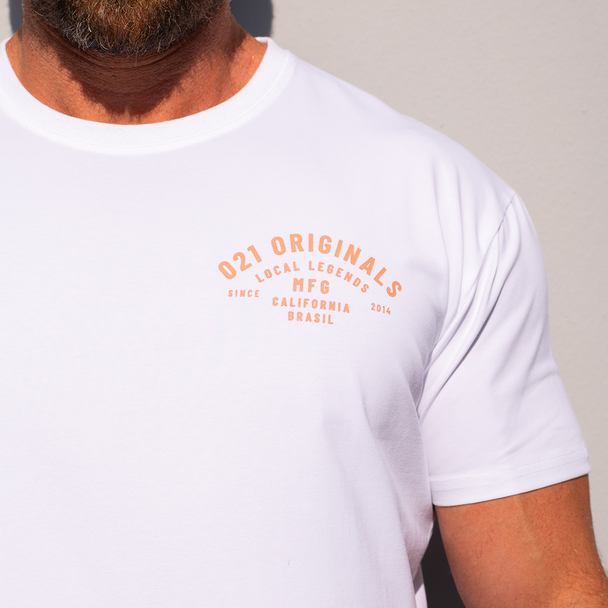 MFG DROP-CUT T-SHIRT - WHITE