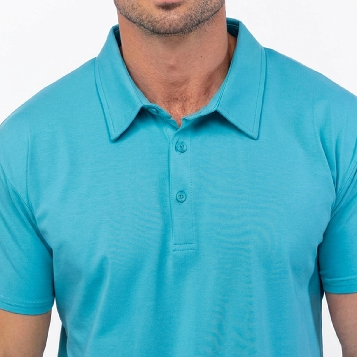 021 ESSENTIAL DROP-CUT POLO - LAGUNA