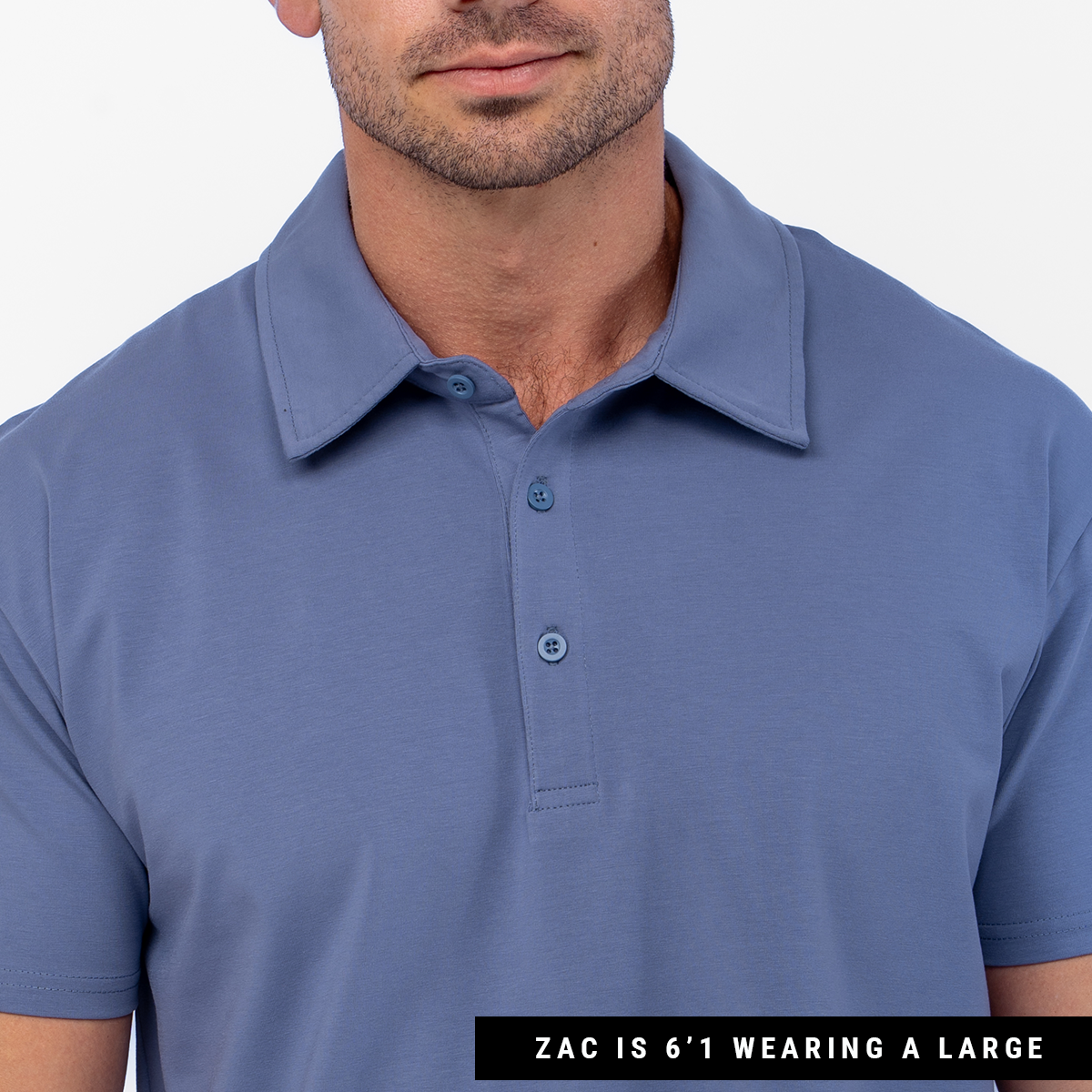 021 ESSENTIAL DROP-CUT POLO - COBALT BLUE