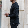 Black Tri-Blend Crewneck