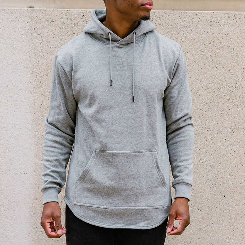 Athletic Fit Hoodie Grey