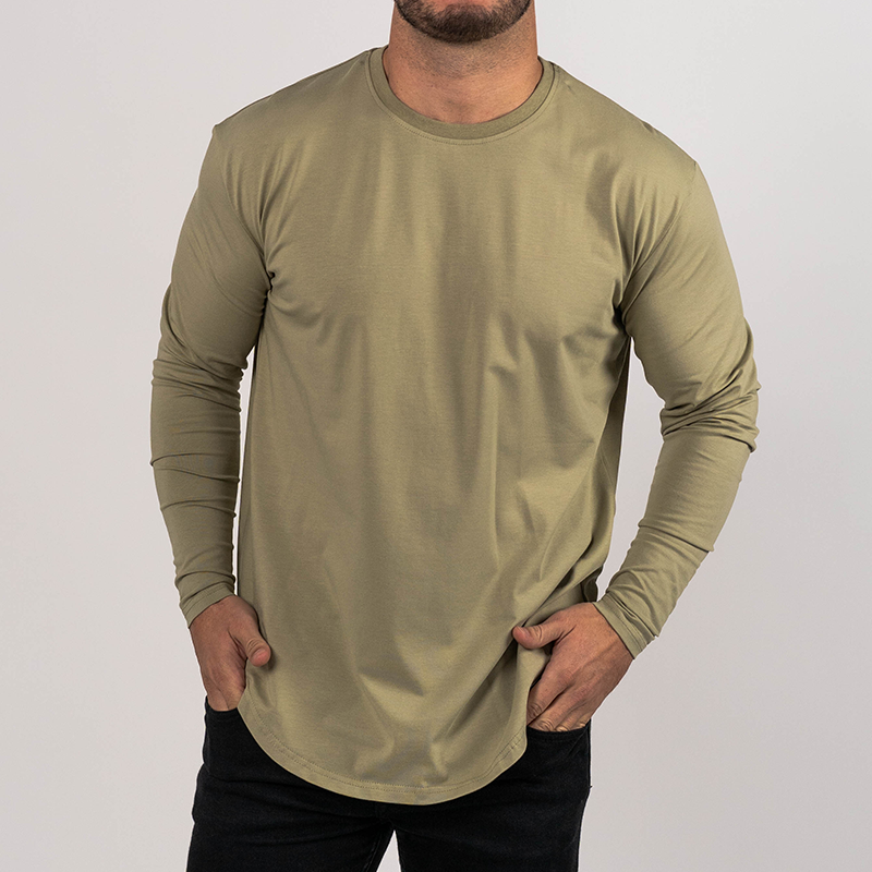 Olive Green Athletic Long Sleeve - Comfortable Long Sleeve Olive Green Athletic Long Sleeve - Comfortable Long Sleeve