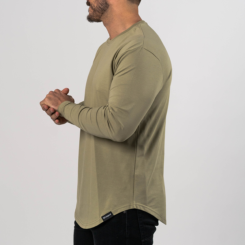 Olive Green Athletic Long Sleeve - Comfortable Long Sleeve Olive Olive Green Athletic Long Sleeve - Comfortable Long Sleeve Olive