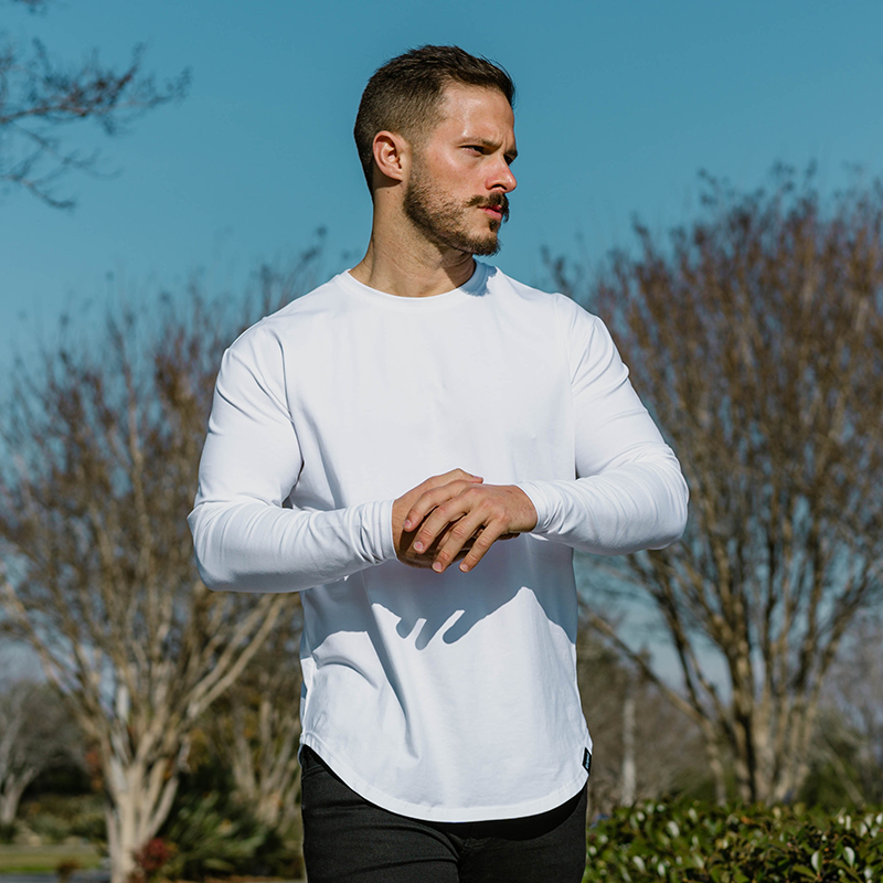 White Long Sleeve Athletic Premium White Long Sleeve 021 Originals