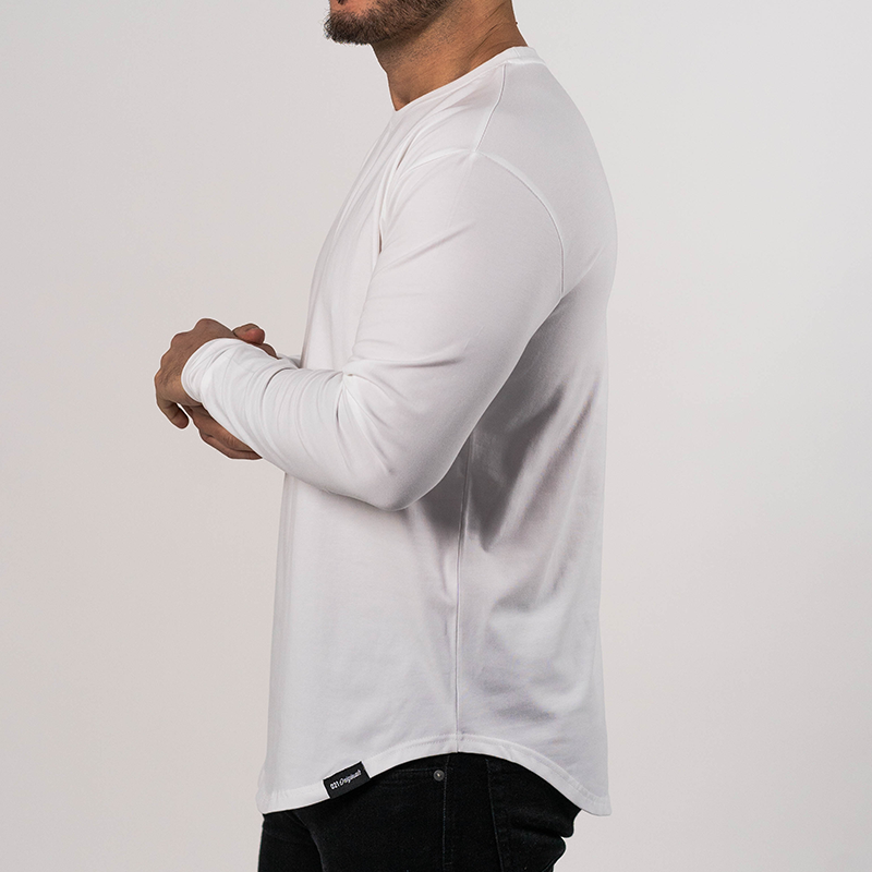 Athletic Fit Long Sleeve White