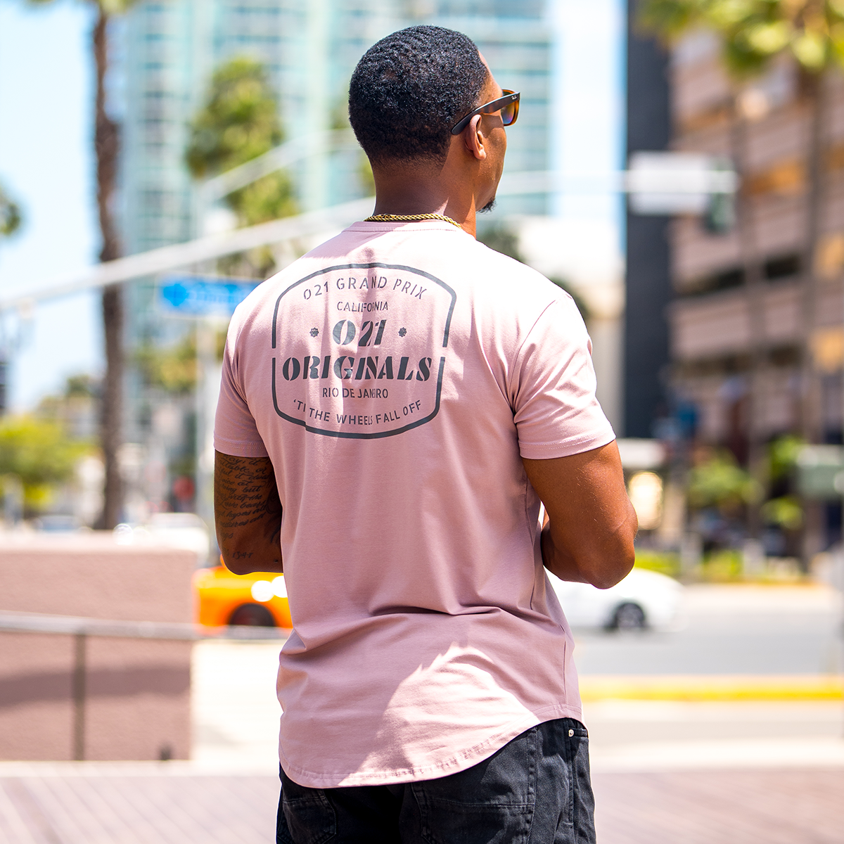 GRAND PRIX DROP-CUT T-SHIRT - DUSK