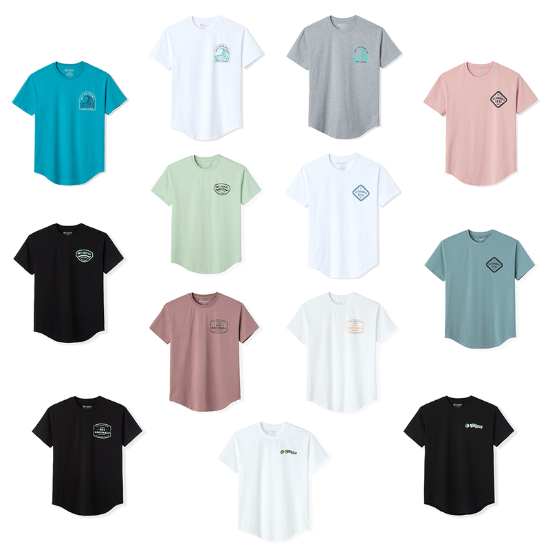 LOGO COLLECTION DROP-CUT T-SHIRT - DELUXE BUNDLE