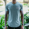 Drop-Cut Athletic Grey Shirt