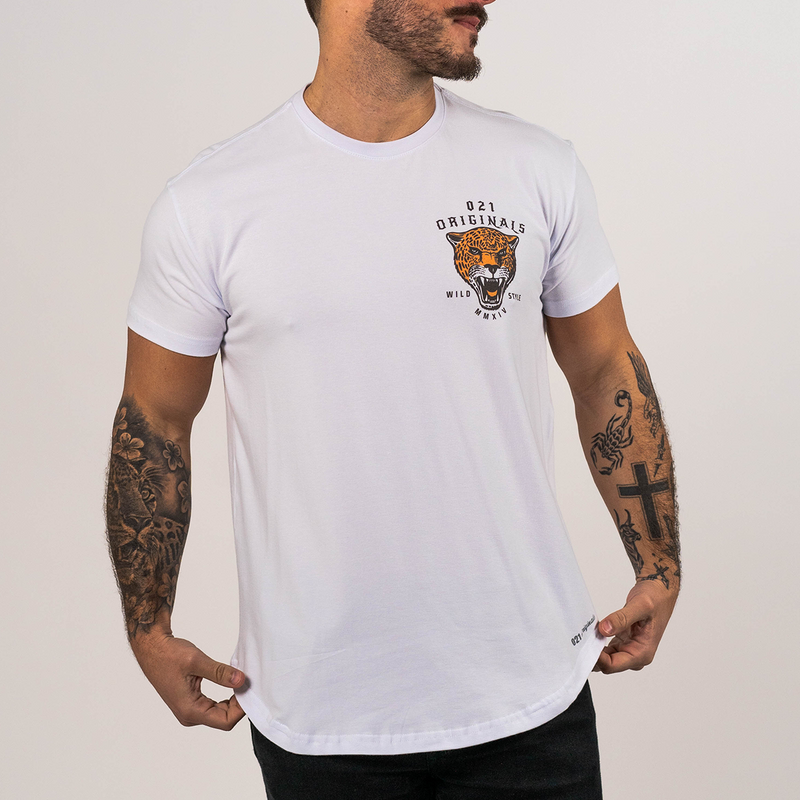 Drop-Cut T-Shirt White