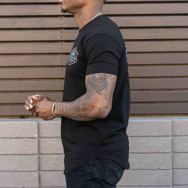 4-Way Stretch Black T-Shirt