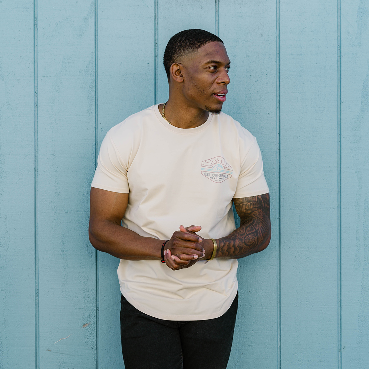 Sand Beige Athletic Tee