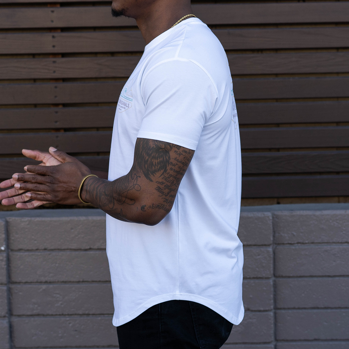 4-Way Stretch White T-Shirt