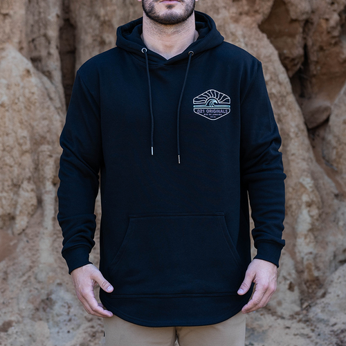 Athletic Fit Black Hoodie