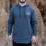 Drop-Cut Hoodie Dark Heather