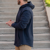 021 ESSENTIAL DROP CUT HOODIE - NAVY