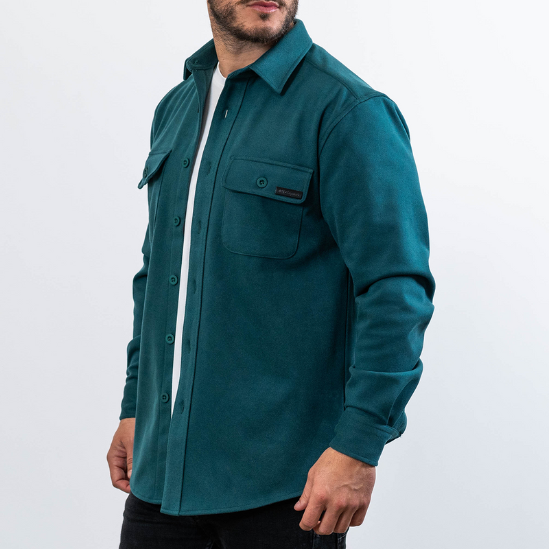 021 ESSENTIAL OVERSHIRT - EMERALD