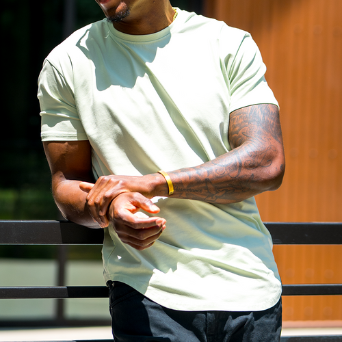 021 ESSENTIAL DROP-CUT T-SHIRT - MINT