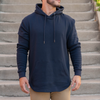 021 ESSENTIAL DROP CUT HOODIE - NAVY