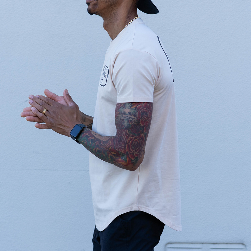 LOCAL MFG DROP-CUT T-SHIRT - SAND