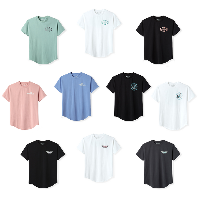 LOGO COLLECTION DROP-CUT T-SHIRT - DELUXE BUNDLE