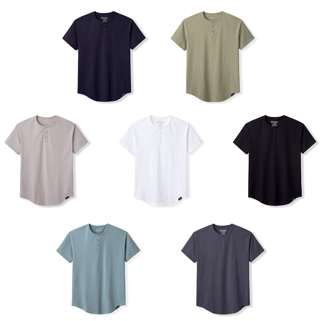 021 ESSENTIAL DROP-CUT HENLEY - DELUXE BUNDLE