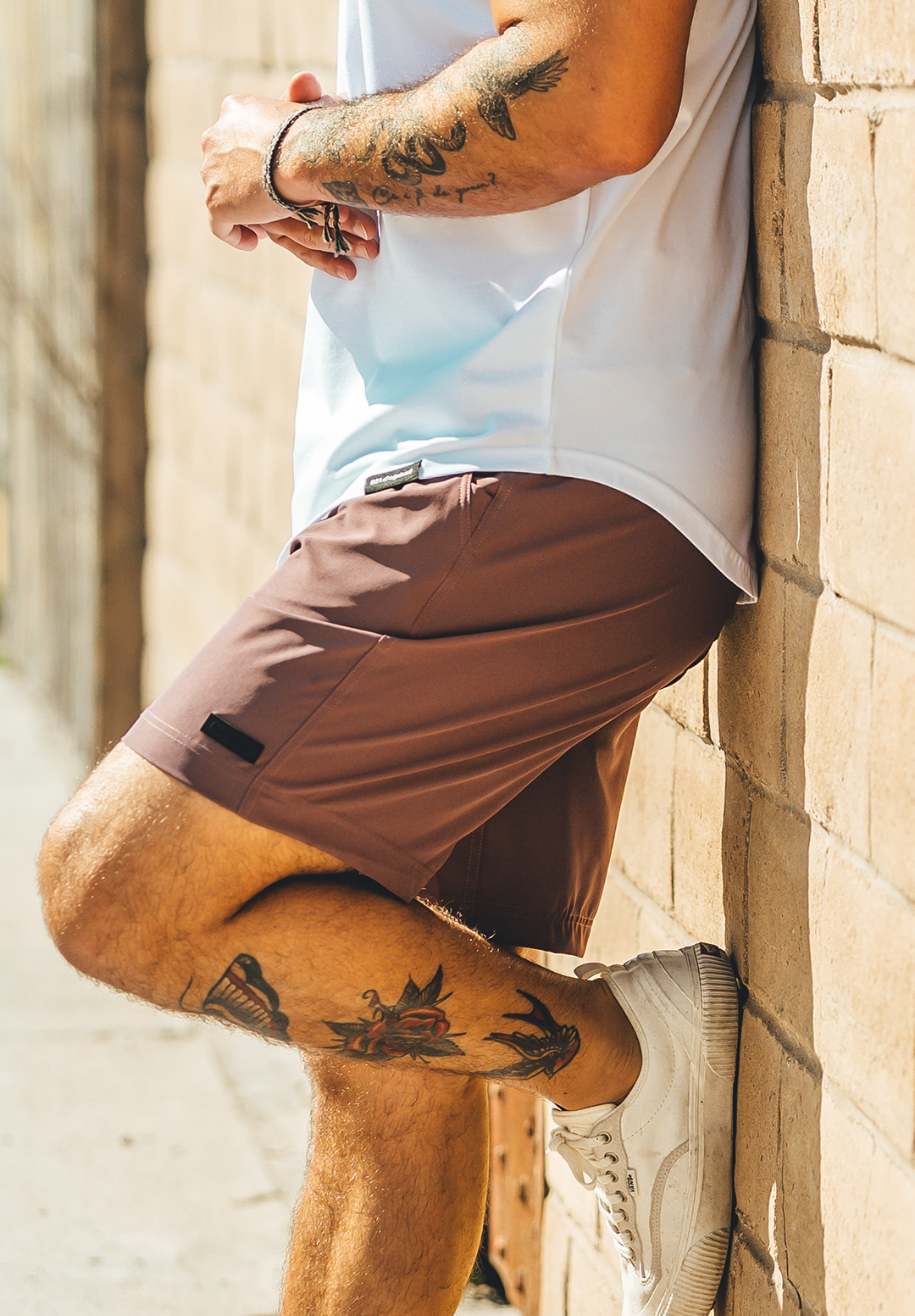 021 Originals drop-cut polo worn outdoors
