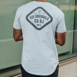 TRIFECTA DROP-CUT T-SHIRT - SKY BLUE