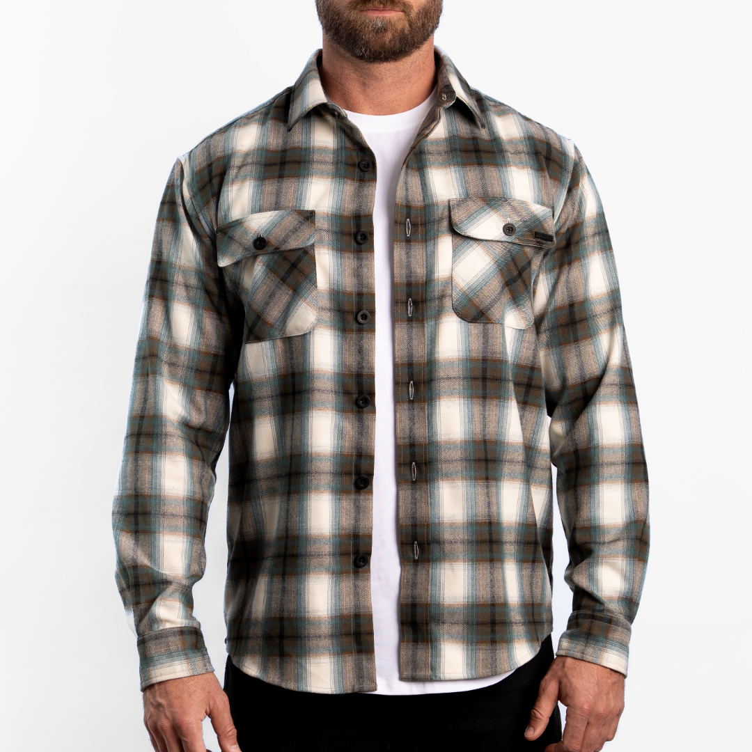 OUTSET FLANNEL - TURQUOISE