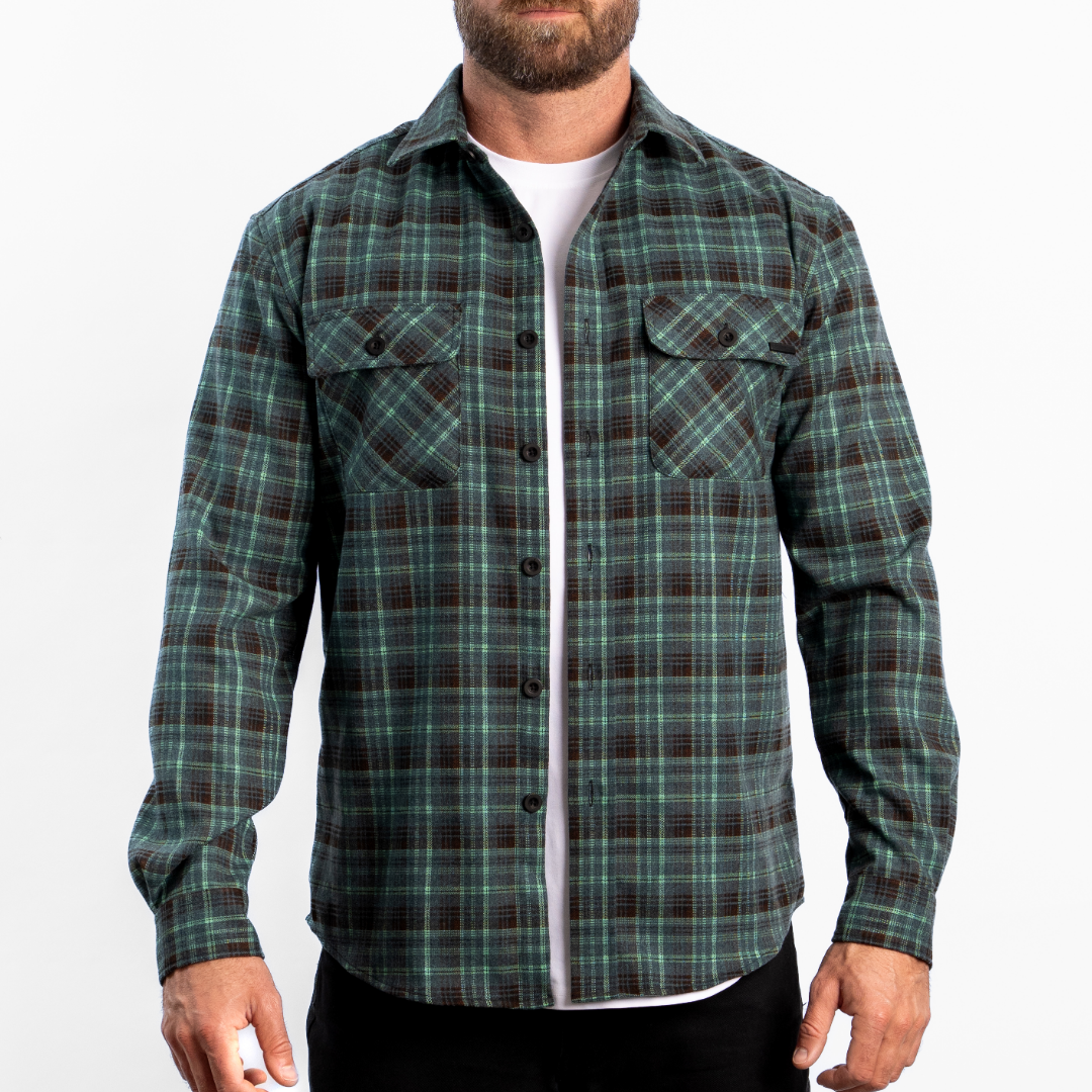 OUTSET FLANNEL - AQUA