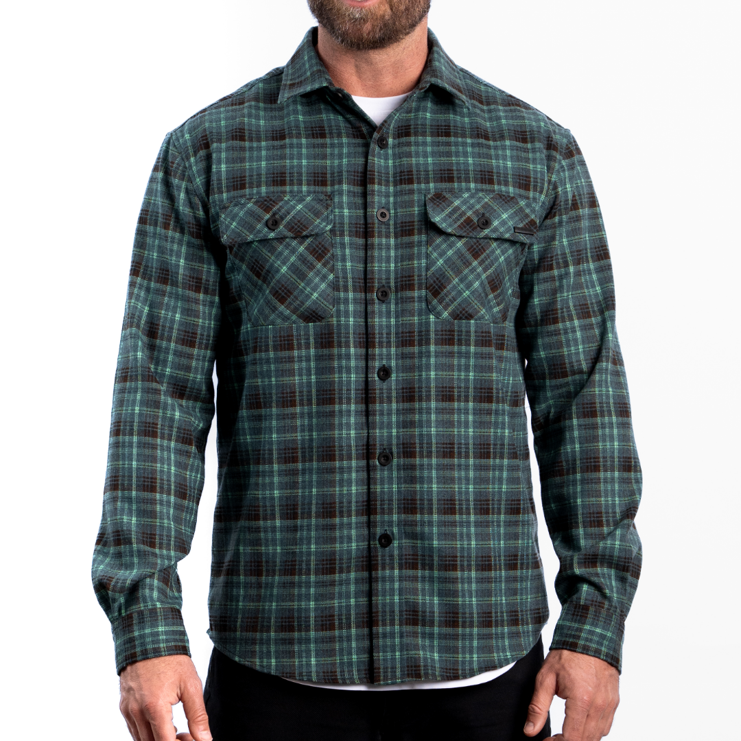 OUTSET FLANNEL - AQUA