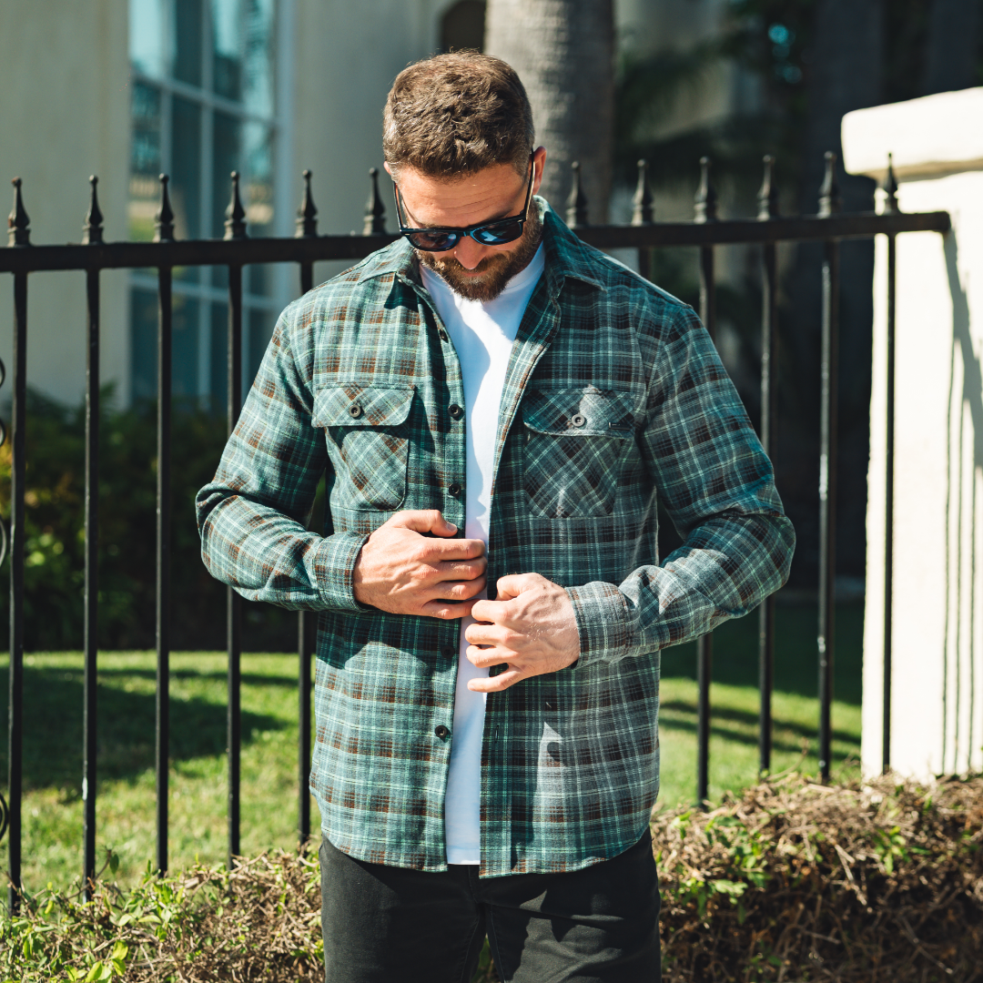 OUTSET FLANNEL - AQUA