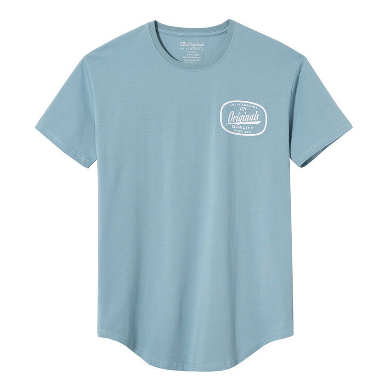 MECHANIX DROP-CUT T-SHIRT - STORM BLUE