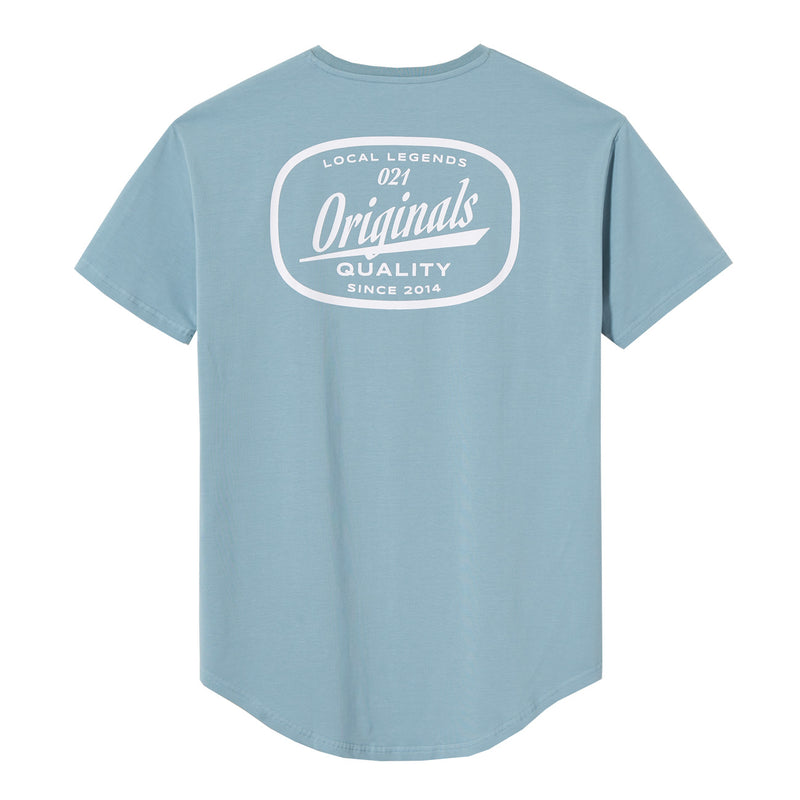 MECHANIX DROP-CUT T-SHIRT - STORM BLUE