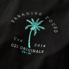 PARADISE PALM DROP-CUT T-SHIRT - BLACK