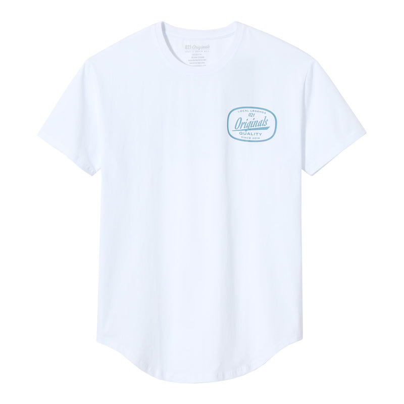 MECHANIX DROP-CUT T-SHIRT - WHITE