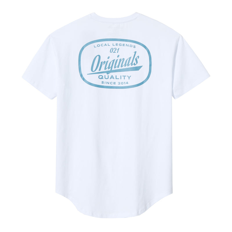 MECHANIX DROP-CUT T-SHIRT - WHITE