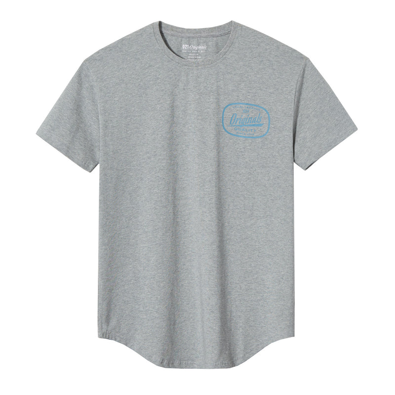 MECHANIX DROP-CUT T-SHIRT - HEATHER GREY