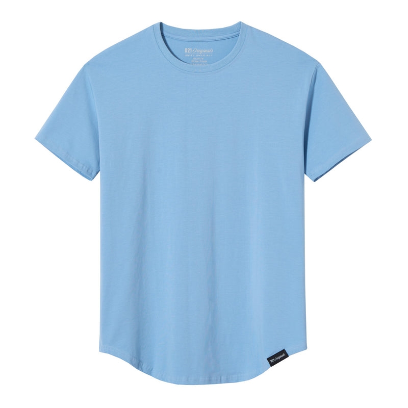 021 ESSENTIAL DROP-CUT T-SHIRT - COASTAL BLUE