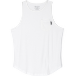 021 ESSENTIAL DROP-CUT TANK - WHITE