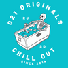 CHILL OUT DROP-CUT T-SHIRT - BLUE