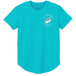 CHILL OUT DROP-CUT T-SHIRT - BLUE