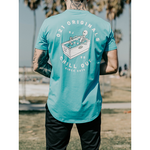 CHILL OUT DROP-CUT T-SHIRT - BLUE