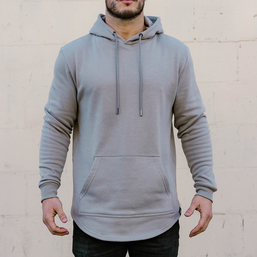 Tri-Blend Fleece Hoodie Cement