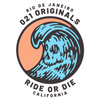 RIDE OR DIE DROP-CUT T-SHIRT - WHITE