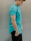 MFG DROP-CUT T-SHIRT - TEAL