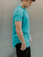 MFG DROP-CUT T-SHIRT - TEAL